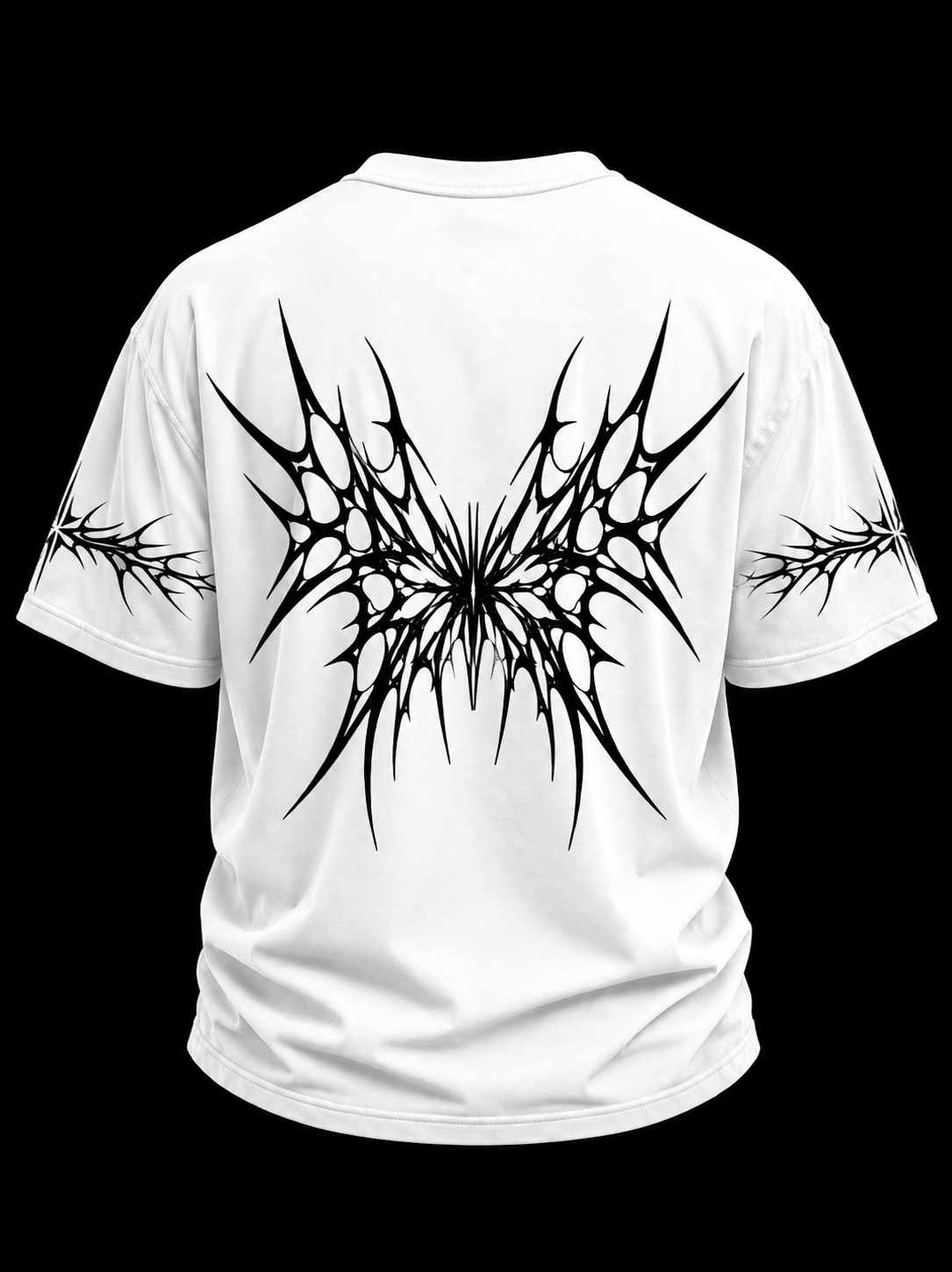 White Tribal Tee — back product view